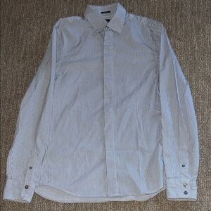 A|X Armani Exchange Men's Blue Striped Shirt Sz S